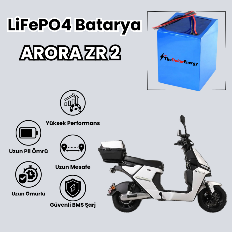 Arora ZR2 LiFePO4 Batarya