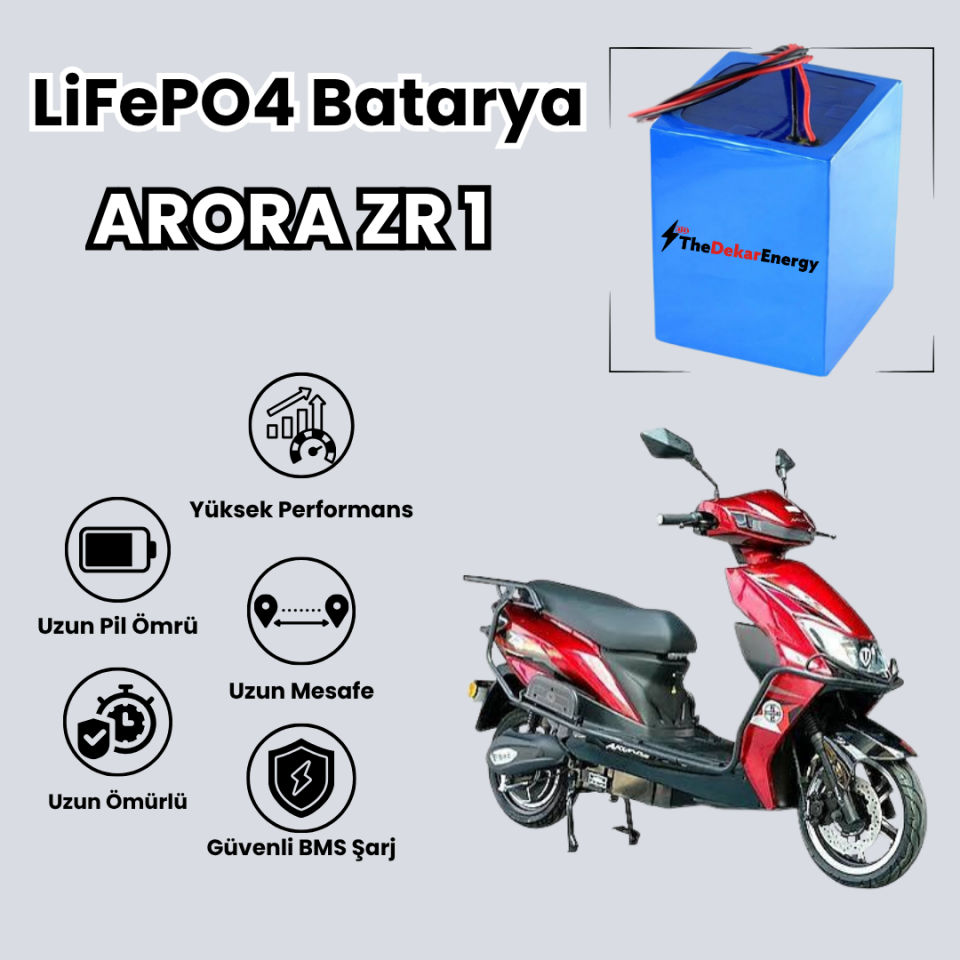 Arora ZR1 LiFePO4 Batarya
