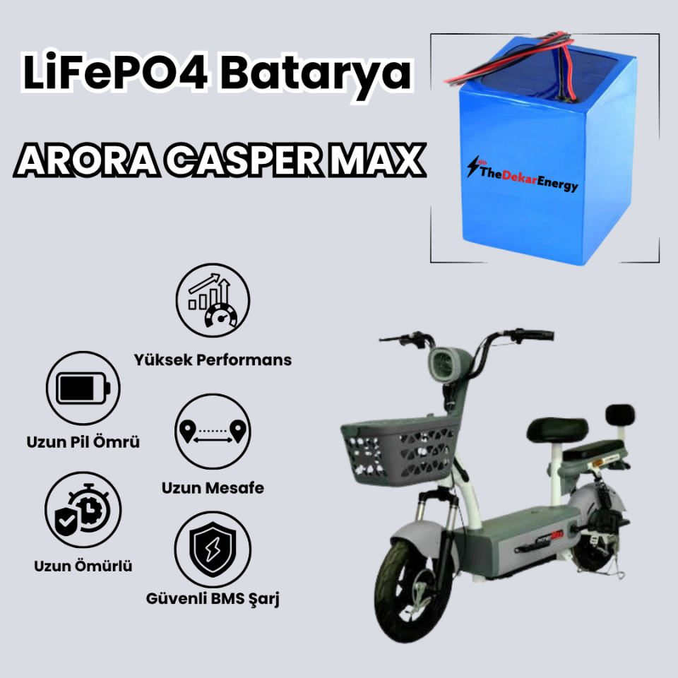 Arora Casper Max LiFePO4 Batarya