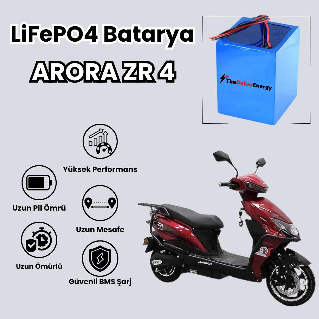 Arora ZR4 LiFePO4 Batarya