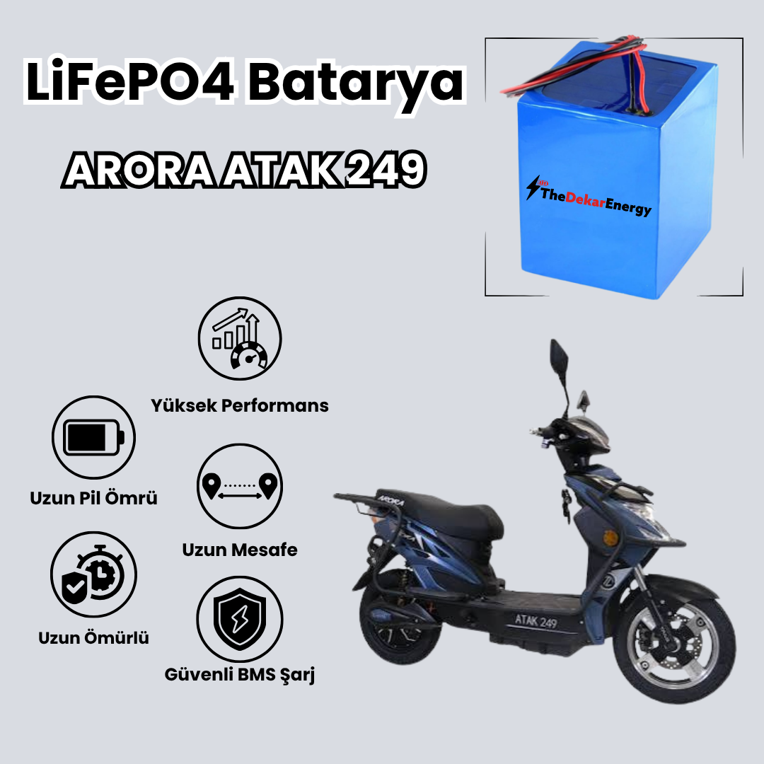 Arora Atak 249 LiFePO4 Batarya